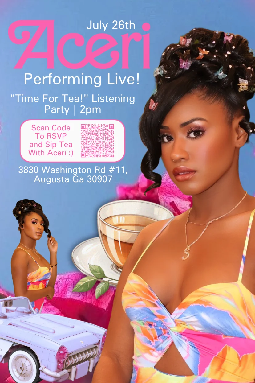 Aceri listening party flyer