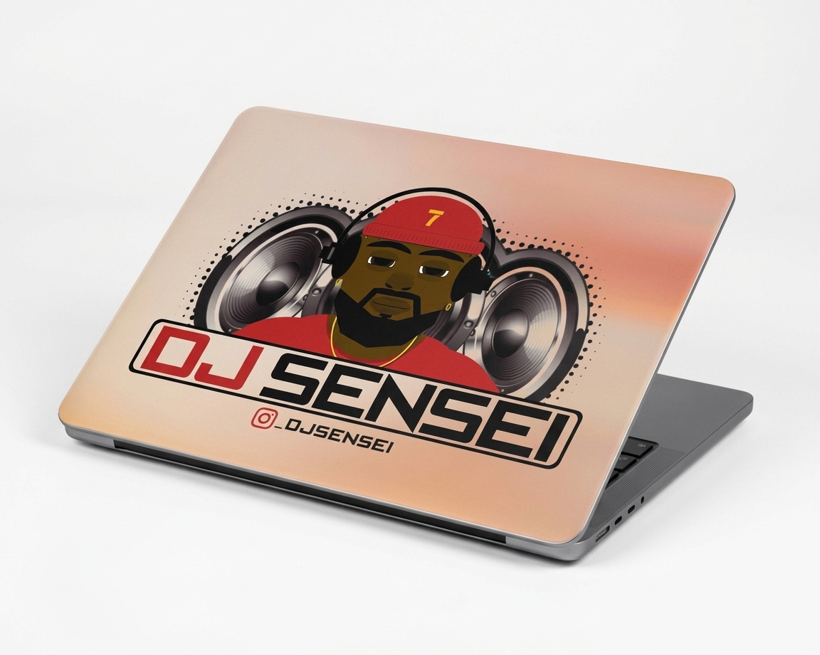 DJ Sensei laptop skin